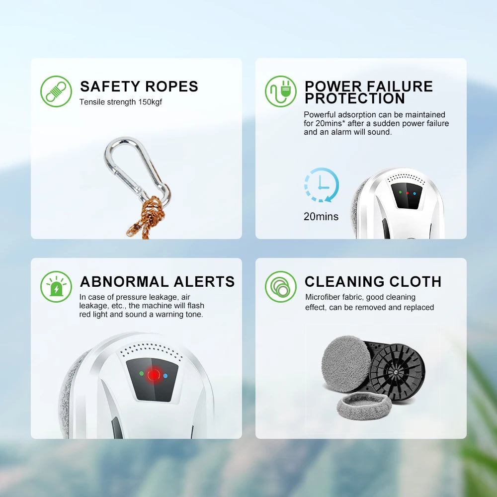 Ablakmosó robot porszívó